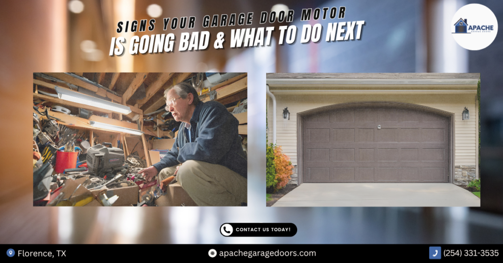 signs of a bad garage door motor
