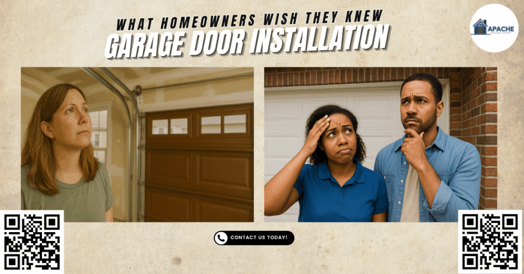 What Homeowners Wish They Knew Before New Garage Door Installation - Apache Garage Doors