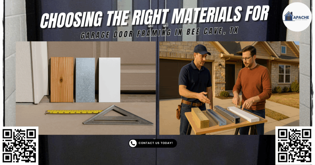 Choosing the Right Materials for Garage Door Framing in Bee Cave, TX - Apache Garage Doors