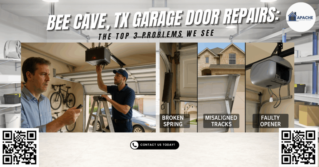 Bee Cave, TX Garage Door Repairs: The Top 3 Problems We See - Apache Garage Doors
